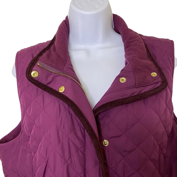 Talbots Fleece Jacket in Rich Purple - Picture 5 of 11